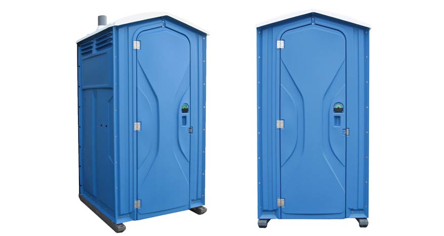 Long-term porta potty units on site in Rutland, Vermont